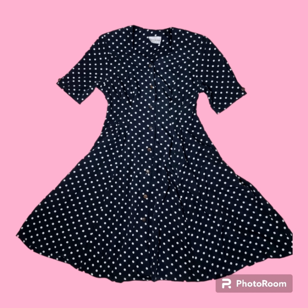 VINTAGE polka dot dress
